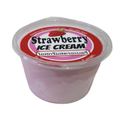 Strawberry Ice Cream 3oz No Spoon