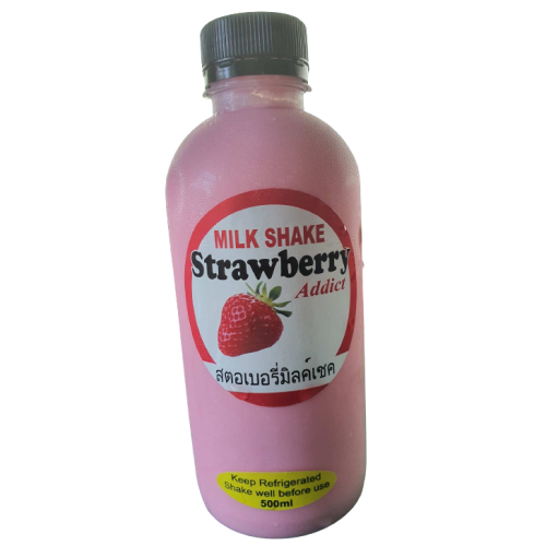 Strawberry Milk Shake (Bottle) 500ml